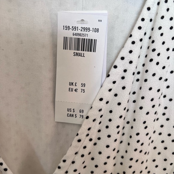 NWT ABERCROMBIE SHORT POLKADOT DRESS - Picture 5 of 11